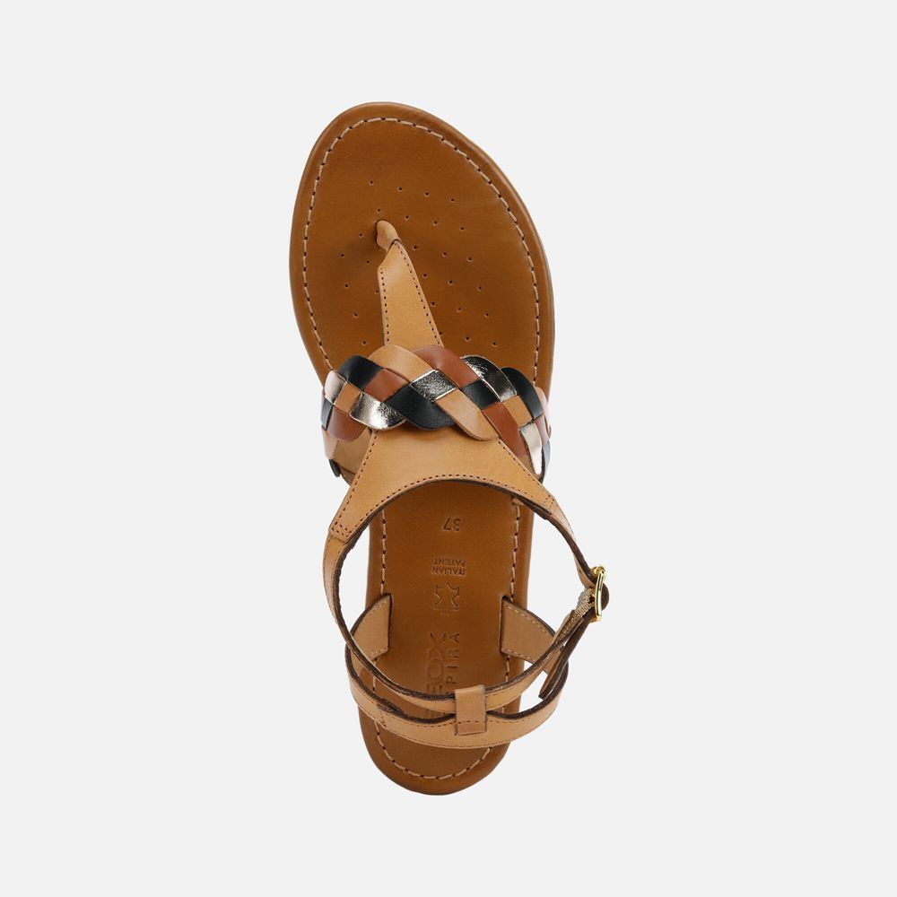 Sandalias Geox Senhora Marrom - Sozy - GKUAZ1067